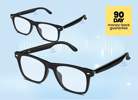 Close-up detail of BlueLume multi-zone progressive lens geometry